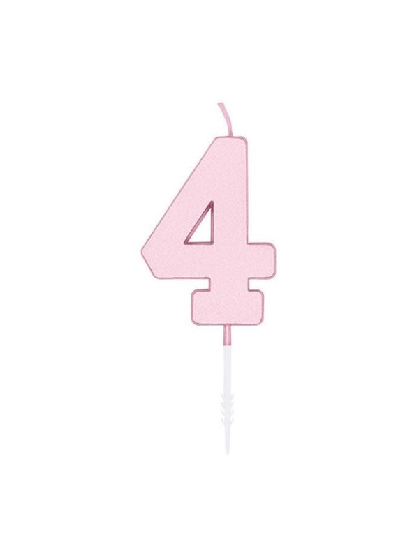 Globos Cake candle 45cm Pastel Pink no 4