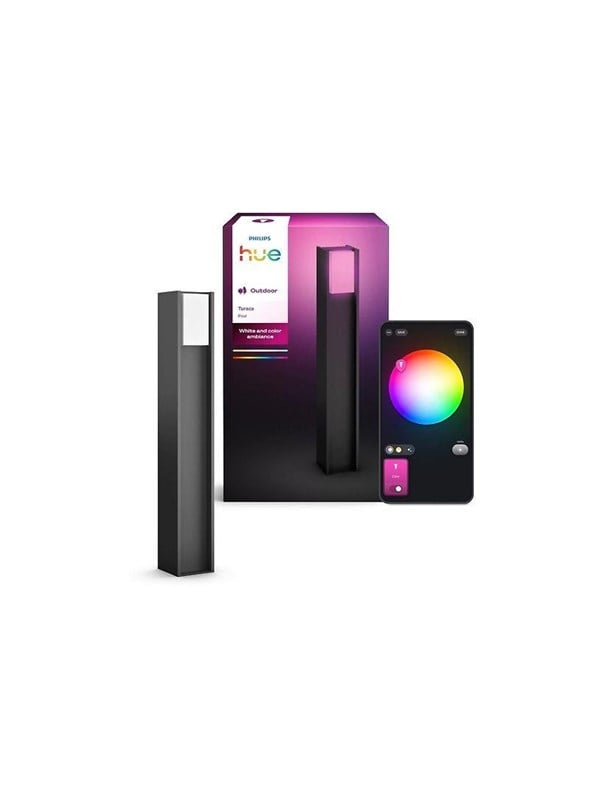 Signify Philips Hue White & Col. Ambiance Turaco Wegeleuchte anthrazit
