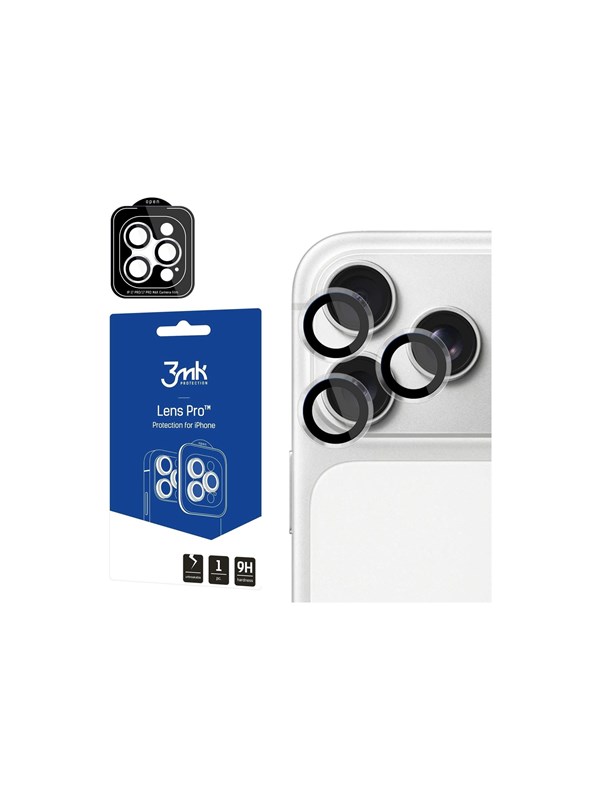 Schutzfolie 3MK Protection Pro für die Rückkamera des Apple iPhone 17 Pro Max / 17 Pro, gehärtetes Glas, Transparent