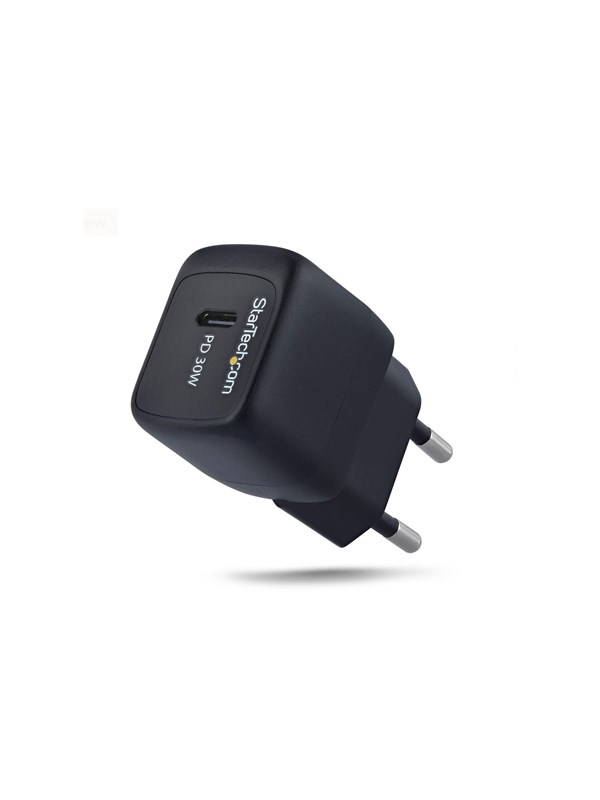 30W USB-C Wall Charger Portable GaN Charger with USB Power Delivery Fast Charging GaN 5V/9V/15/20V PD USB-C Charger