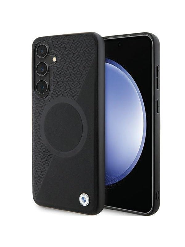 BMW BMHMS24M23RTPK S24 S926 blackblack hardcase Signature Leather Half Textured  Circle MagSafe