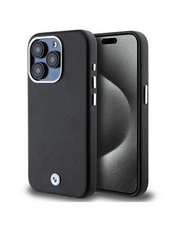 BMW Signature Wrapped Metal MagSafe case for iPhone 15 Pro - black