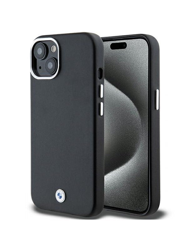 BMW Signature Wrapped Metal MagSafe Case for iPhone 151413 - Black