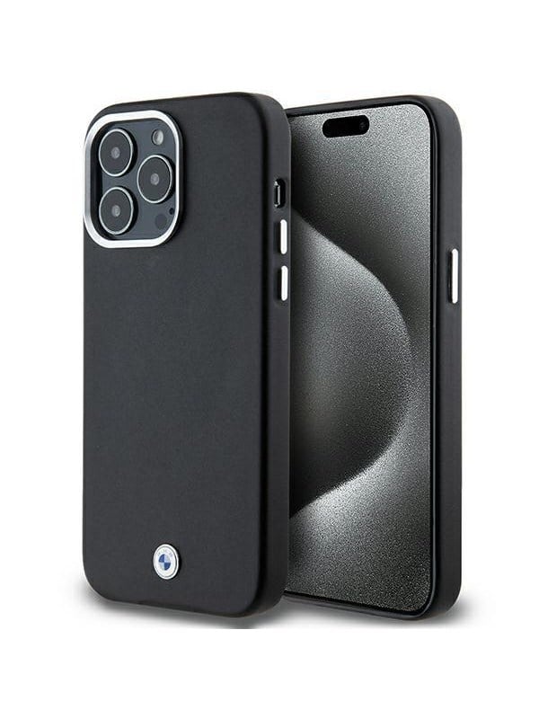 BMW Signature Wrapped Metal MagSafe case for iPhone 15 Pro Max - black