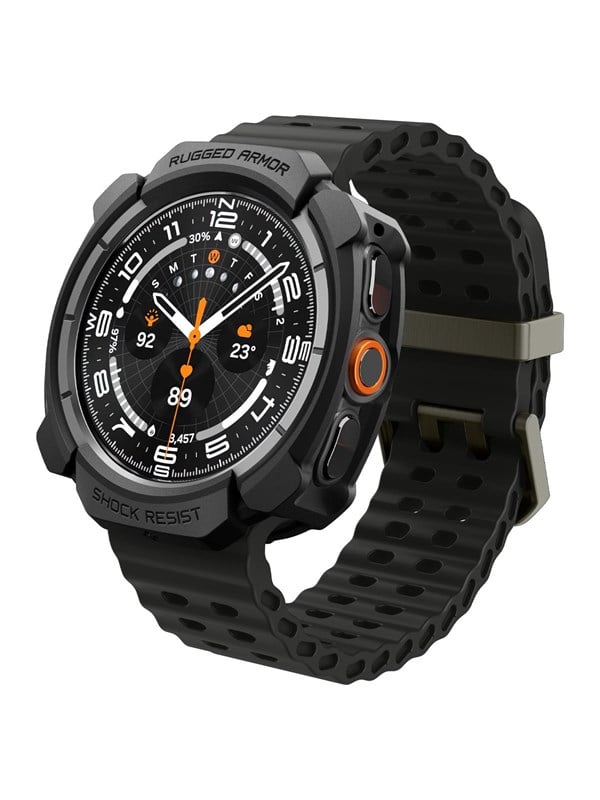 Spigen Rugged Armor - matte black - Samsung Galaxy Watch Ultra2