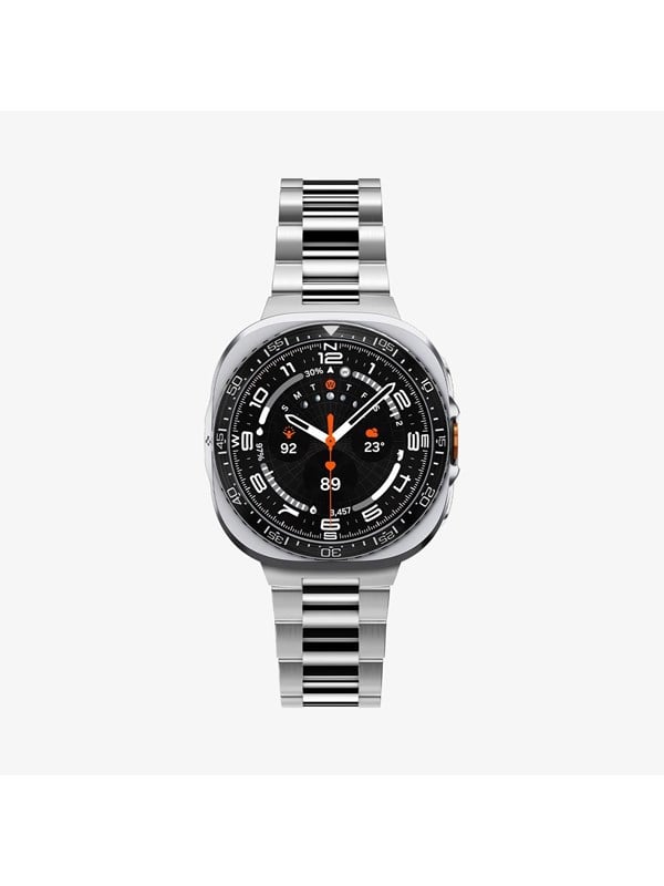 Schutzhülle Spigen Bezel Tune Pro Galaxy Watch Ultra 2 Edelstahl PC Schwarz