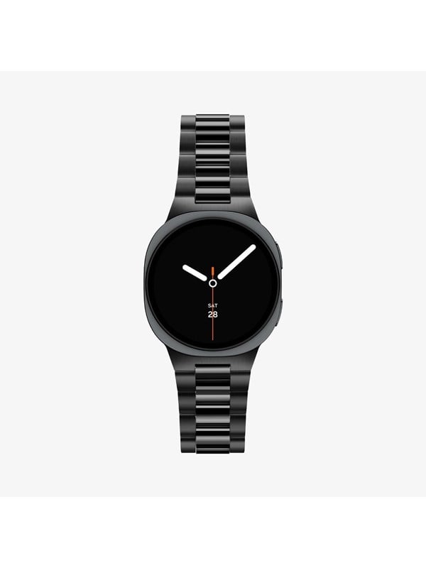 Spigen Modern Fit 316L Armband für Samsung Galaxy Watch9 / Watch8 / Watch8 Classic Series, Schwarz AMP11608