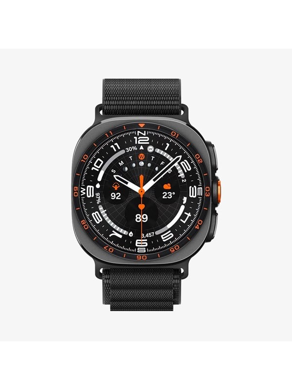 Uhrenarmband Spigen Samsung Galaxy Watch Ultra und Ultra 2 Textil Schwarz