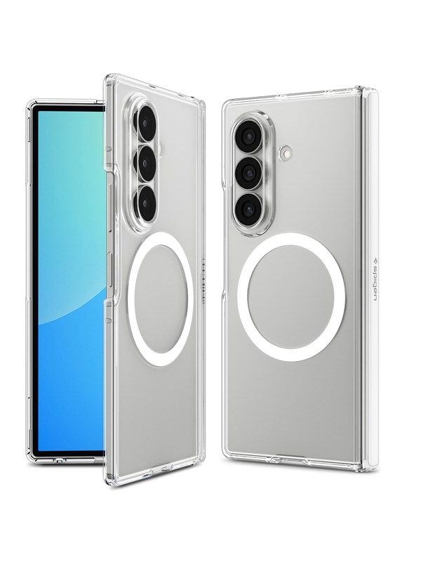 Spigen Ultra Hybrid Pro MagFit Backcover für das Samsung Galaxy Z Fold 8 Ultra - Clear / White