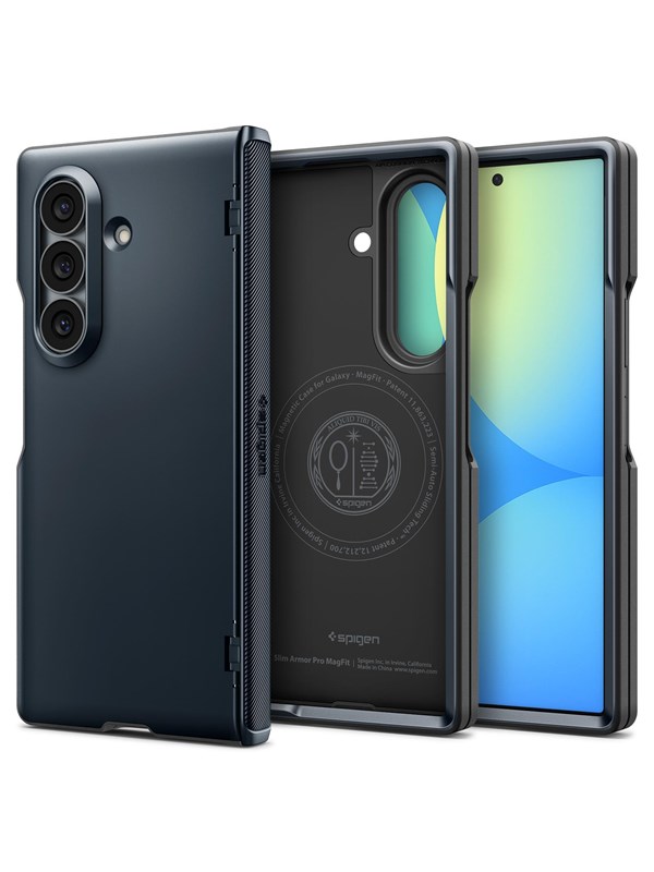 Spigen Slim Armor Case MagSafe für das Samsung Galaxy Z Fold 8 Ultra - Metal Slate