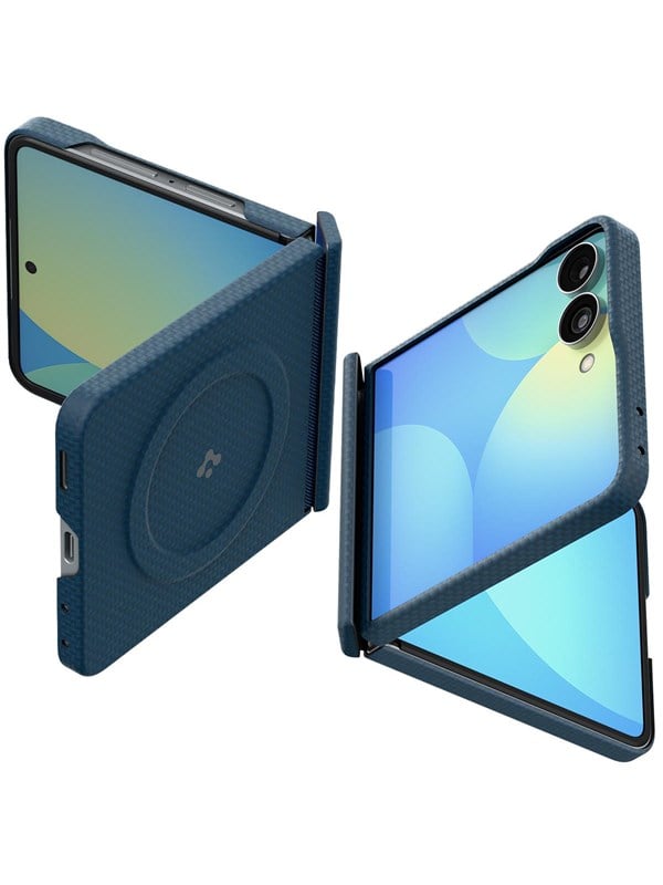 MagSafe-Hülle für Samsung Galaxy Z Flip8 F776, Spigen, Air Skin, Marineblau ACS11514