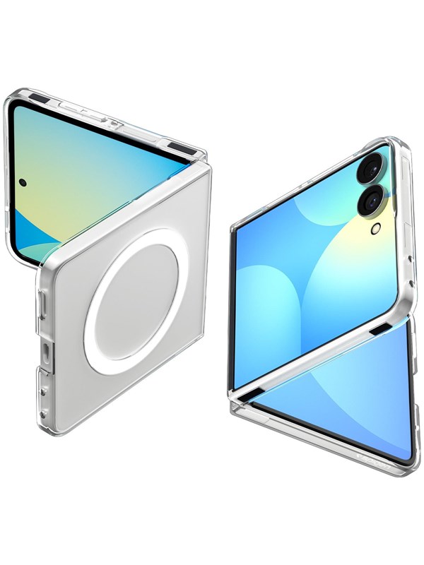 Spigen AirSkin Backcover MagSafe für das Samsung Galaxy Z Flip 8 - Clear / White