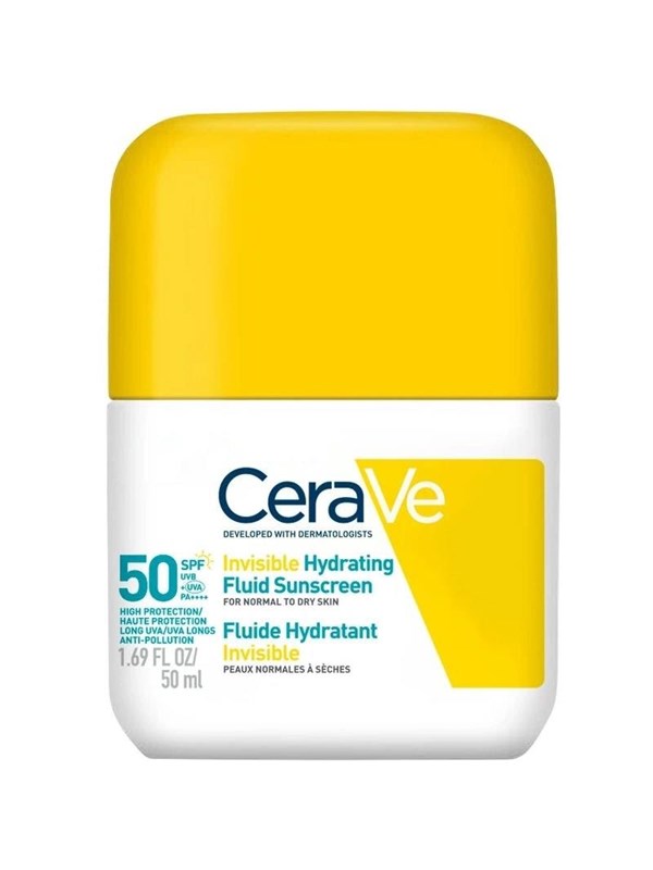 CeraVe Invisible Feuchtigkeitsspendendes Sonnenschutz Fluid LSF 50 50 ml Flüssigkeit