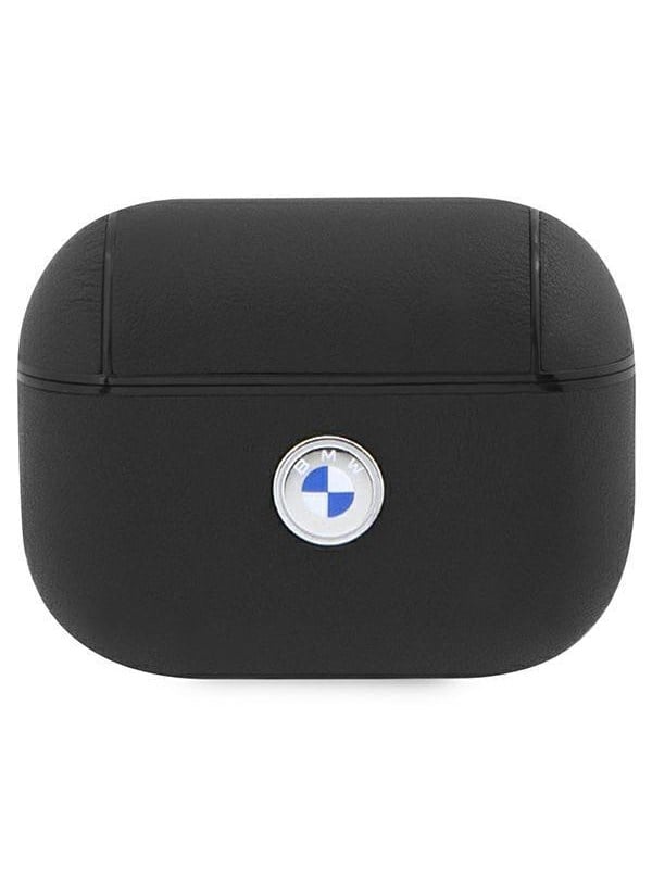 BMW BMAP2SSLBK AirPods Pro 2 20222023 cover blackblack Geniune Leather Silver Logo