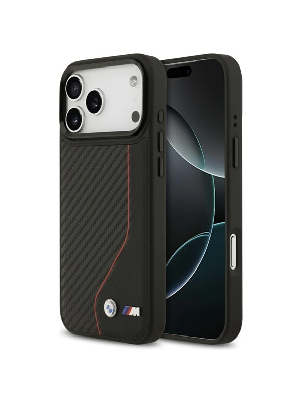 BMW M Carbon Line  Logo MagSafe Case for iPhone 17 Pro Max - Red