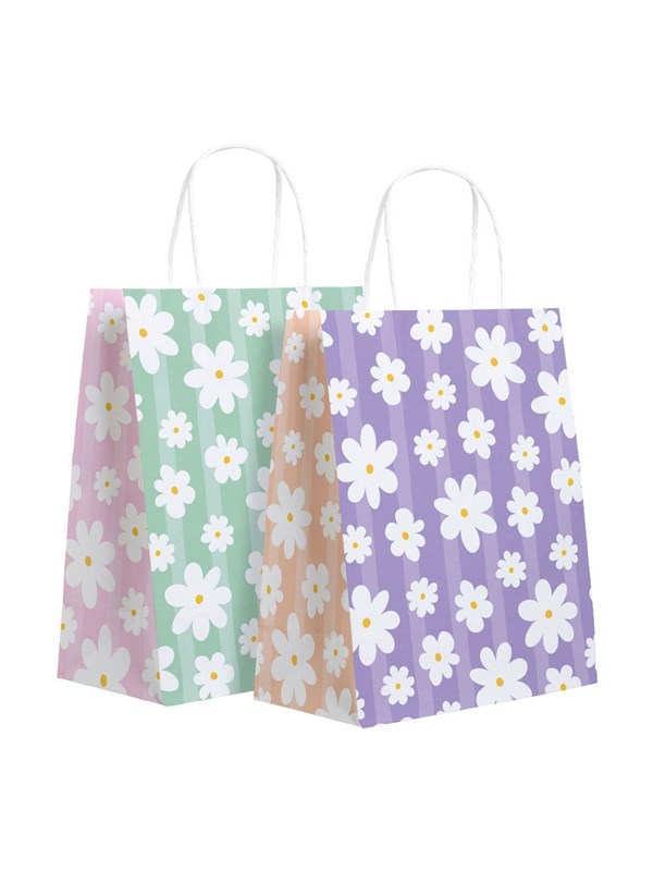 Globos Daisy party favor bags - 6 pcs
