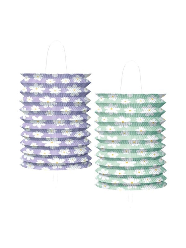 Globos Paper Lanterns 16x25cm Daisies - 2 pcs