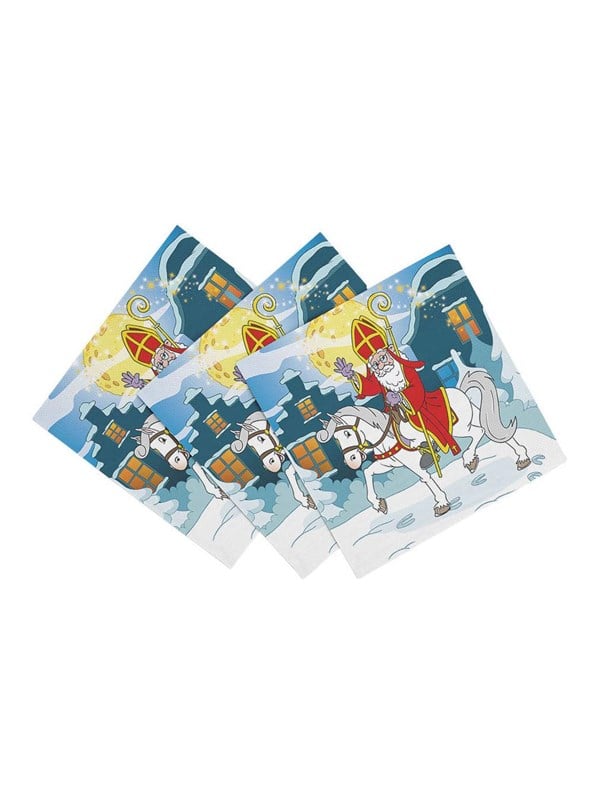 Globos Paper Napkins 33x33cm Sinterklaas - 20 pcs