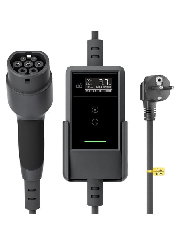 dé 3kW Portable Charger with 10m Cable (APP VERSION)