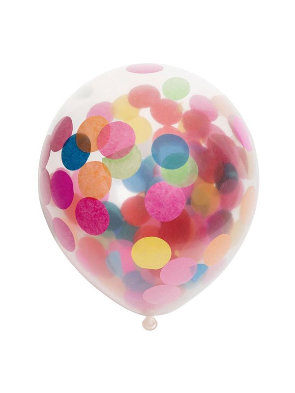 Globos Confetti Balloons Paper Confetti Mix 30cm 6 pcs