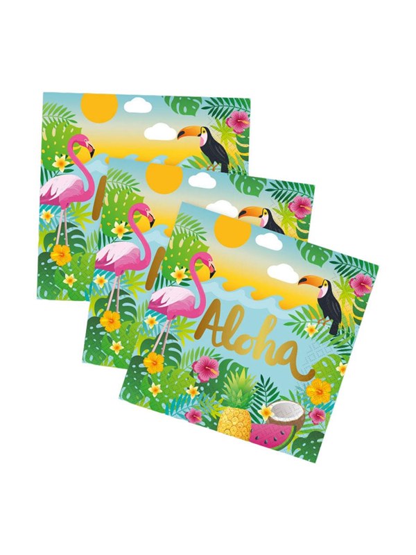 Globos Paper Napkins 33x33cm Aloha - 20 pcs