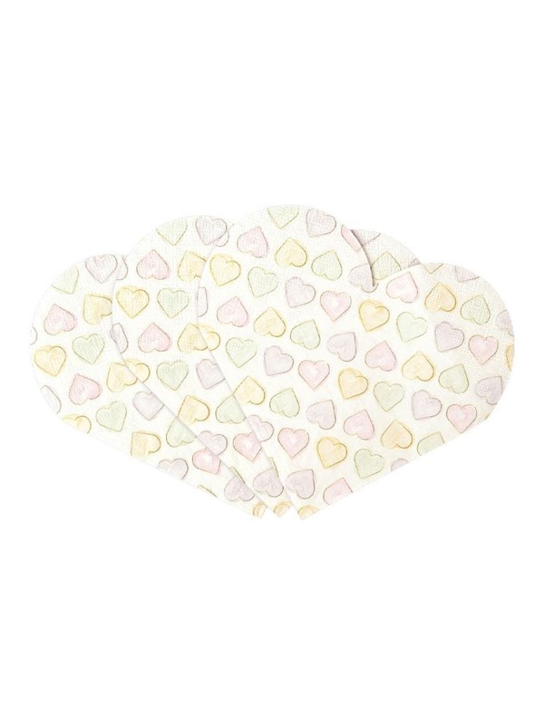 Globos Paper Napkins 33x33cm Watercolors Hearts - 20 pcs