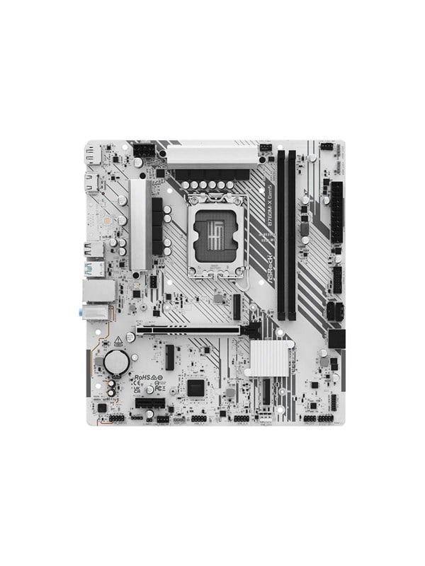 ASRock B760M-X Gen5 - motherboard - micro ATX - LGA1700 Socket - B760 Mainboard - Intel B760 - Intel LGA1700 - DDR5 RAM - Micro-ATX