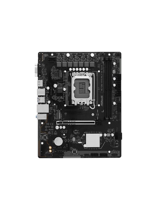 ASRock H610M-HVSM2 D5 Gen5 - motherboard - micro ATX - LGA1700 Socket - H610 Mainboard - Intel H610 - Intel LGA1700 - DDR5 RAM - Micro-ATX
