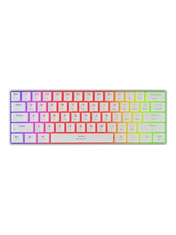 Genesis Thor 660 G2 RGB - Gaming Tastatur - 60 - Englisch US - Weiss