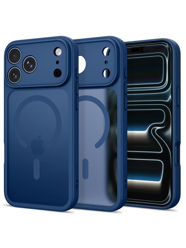MagSafe-Hülle für Apple iPhone 18 Pro / 17 Pro, Tech-Protect, BasicMag, Mattes Marineblau