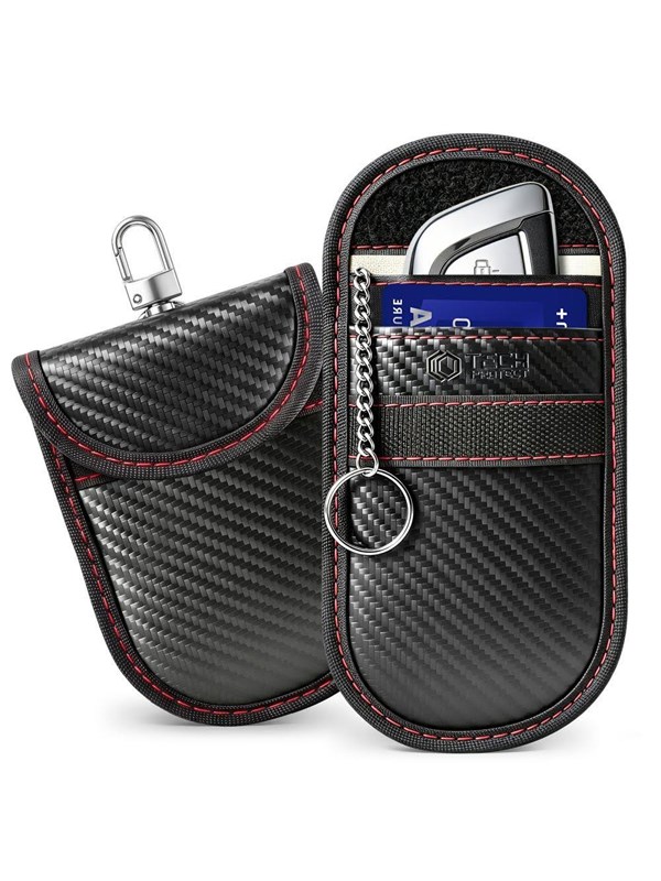 Tech-Protect KLR100 RFID anti-theft case - black  red
