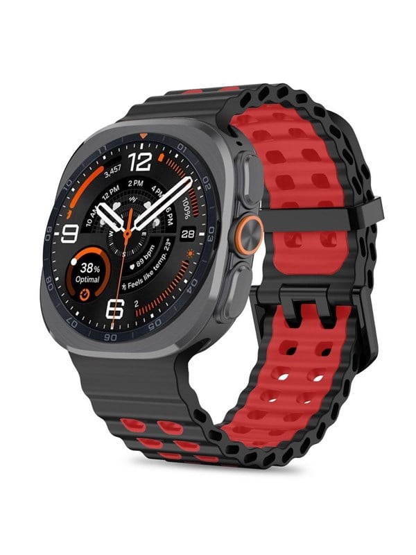 Tech-Protect Iconband Pro for Samsung Galaxy Watch UltraUltra2 47mm - Black and Red