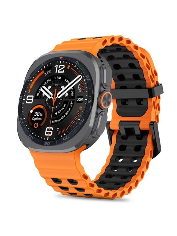 Tech-Protect Iconband Pro for Samsung Galaxy Watch UltraUltra2 47mm - OrangeBlack