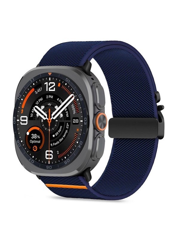 Tech-Protect Nylon Clasp for Samsung Galaxy Watch UltraUltra2 47mm - Navy Blue