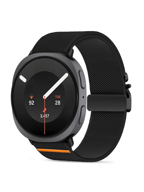 Tech-Protect Nylon Clasp Strap for Samsung Galaxy Watch 89 - 404446mm - Black