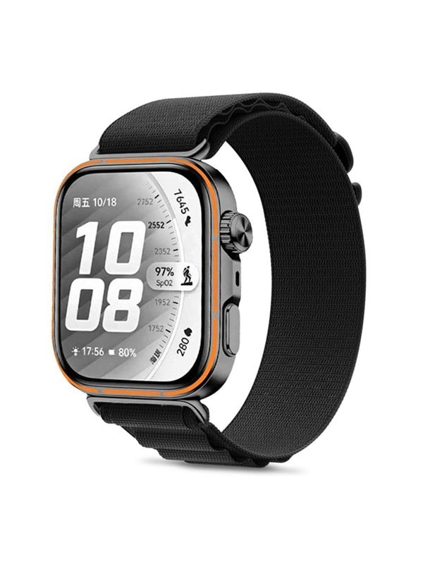 Tech-Protect Nylon Pro Strap for Huawei Watch Fit 3  4  4 Pro  5  5 Pro - Black