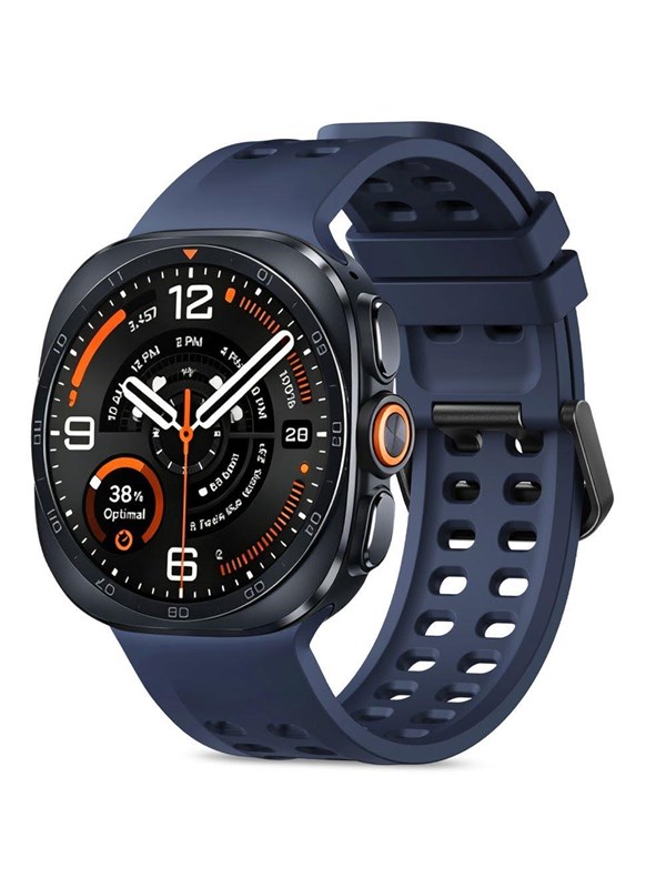 Tech-Protect Silicone Air Strap for Samsung Galaxy Watch UltraUltra2 47mm - Navy Blue