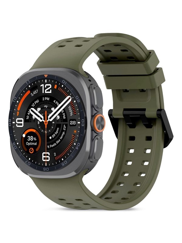 Tech-Protect Silicone Air Strap for Samsung Galaxy Watch UltraUltra2 47mm - Olive