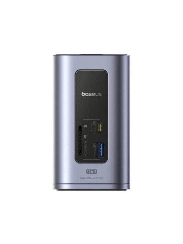Baseus 12-in-1 USB C HUB auf HDMI 4K@60Hz Dual Display USB 3.2 Adapter mit RJ45 SD TF PD 100W