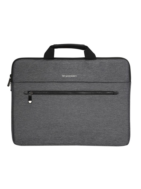 Wozinsky WTL-15 156 Laptop Bag with Handle and Metal Zipper - Gray