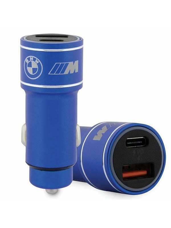 BMW M Edition PD-QC 30 20W Car Charger - BlueBlack