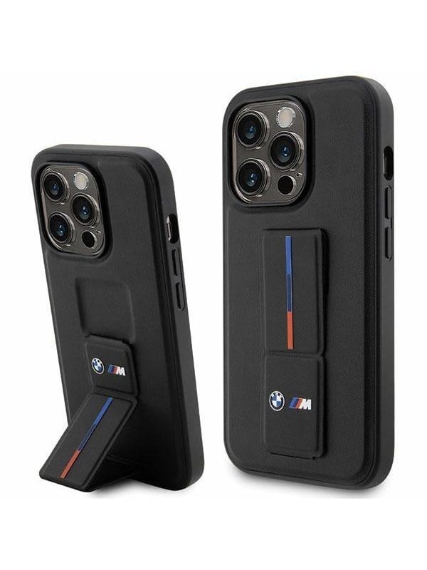 BMW Grip Stand Hot Stamp iPhone 14 Pro Case - Black