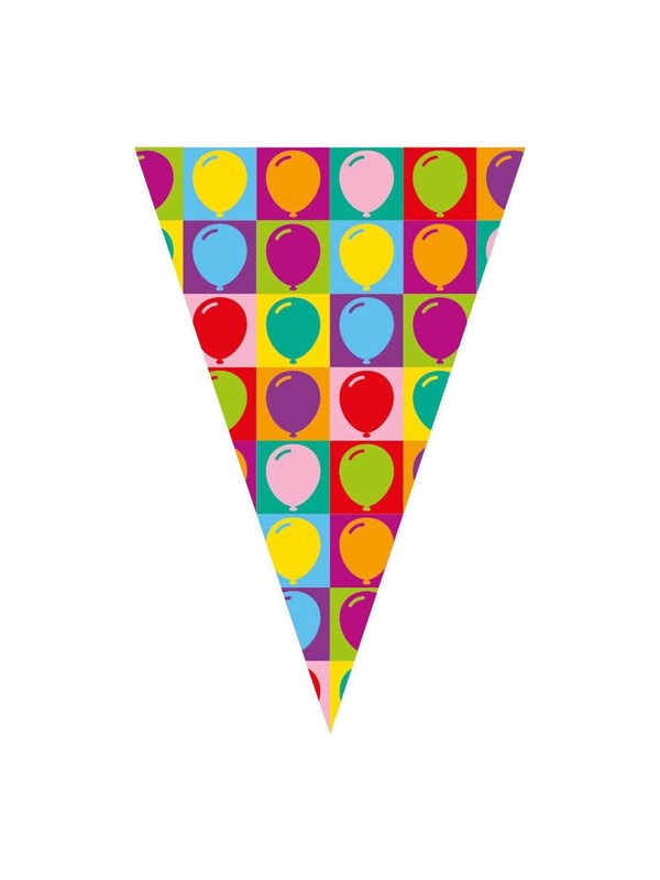 Globos Pop Party Bunting - 10m