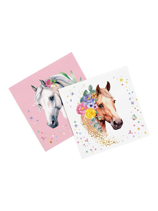 Globos Paper Napkins 33x33cm Horses - 20 pcs