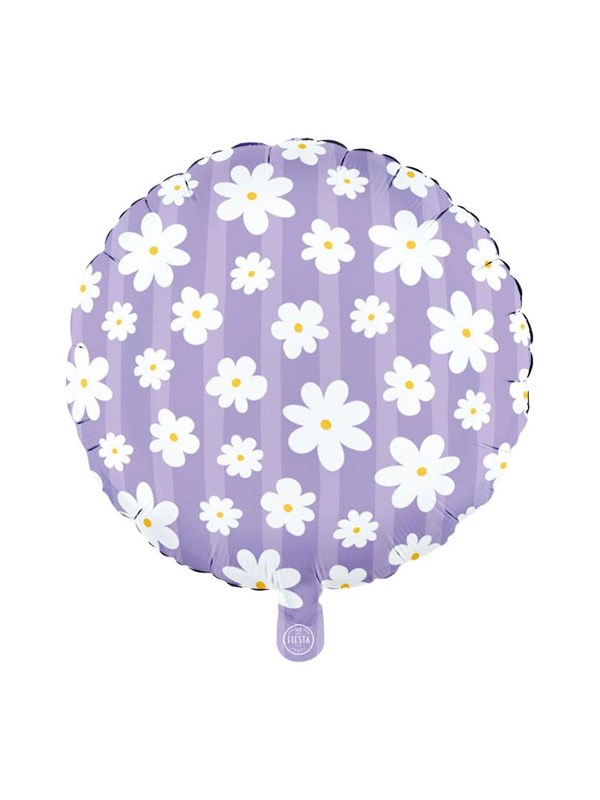 Globos 18 Inch Round Foil Balloon Daisies