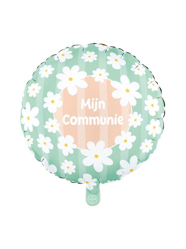 Globos Foil Balloon 18 Inch Round Daisies My Communion