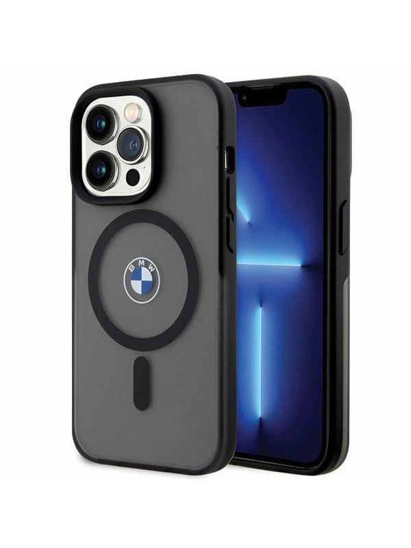 BMW Signature MagSafe Case for iPhone 14 Pro Max - Black