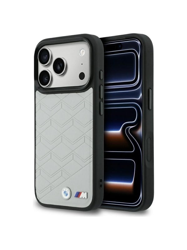 BMW M Shape Logo MagSafe Case for iPhone 17 Pro Gray