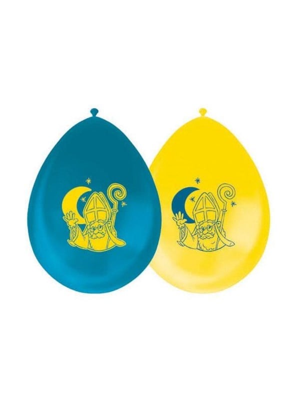 Globos 12 Inch Double-Sided Sinterklaas Balloons - 8 pcs