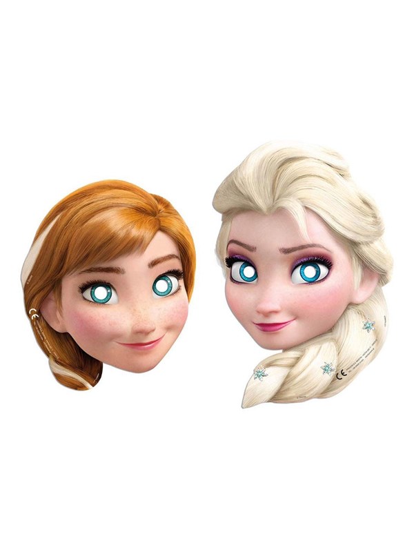 Globos Paper Masks Frozen 2 - 6 pcs